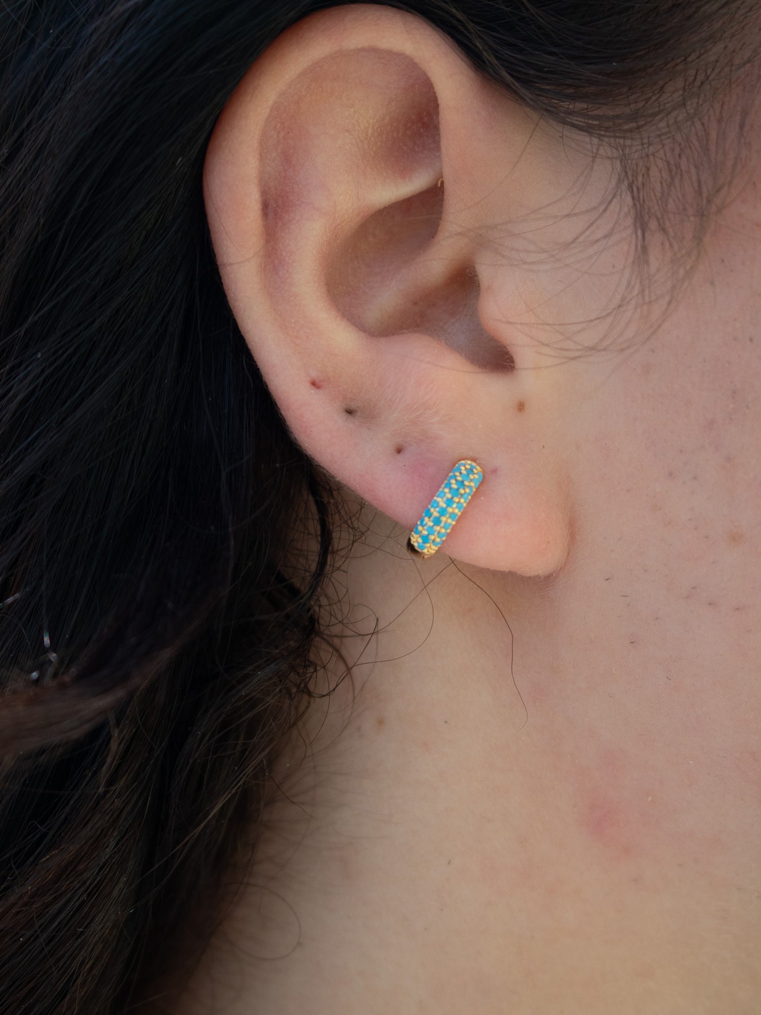 Orecchini Cerchio Celeste